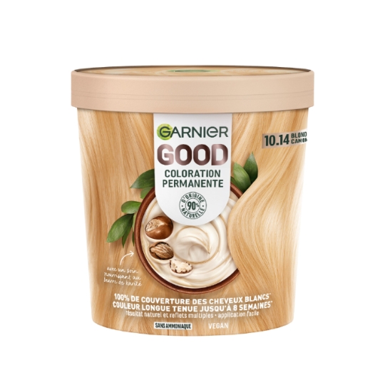 Coloration Permanente 10.14 Blond Très Clair Camomille Sans Ammoniaque Good GARNIER