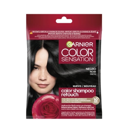 Coloration Permanente 1.0 Noir Shampooing Retouche Color Sensation GARNIER