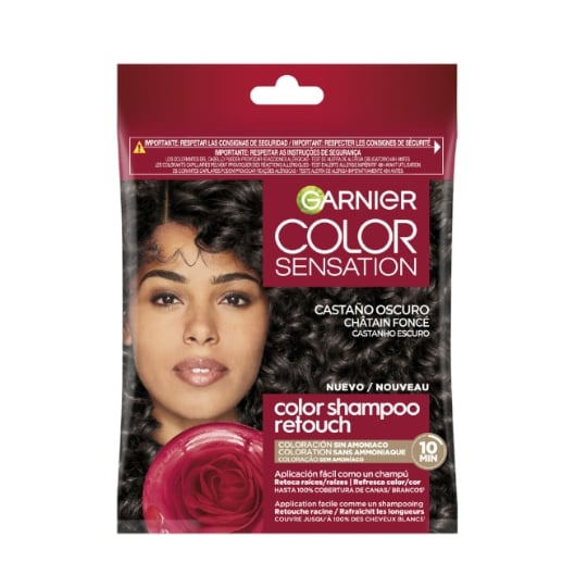 Coloration Permanente 3.0 Dark Brown Châtain Foncé Couvre 100% Cheveux Blancs Color Sensation GARNIER