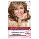 Coloration 7 Blond Enrichie En Acide Hyaluronique Couvre 100% Cheveux Blancs Excellence Crème L'OREAL PARIS