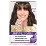 Coloration Permanente 4.11 Châtain Ultra Cendré Triple Soin Anti-Reflets Jaunes Excellence Cool Crème L'OREAL PARIS