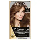 Coloration Permanente 5.0 Bruges Châtain Clair Brillance Haute Intensité Préférence L'OREAL PARIS