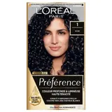 Coloration Permanente 1.0 Noir Intense Brillance Haute Intensité Préférence L'OREAL PARIS