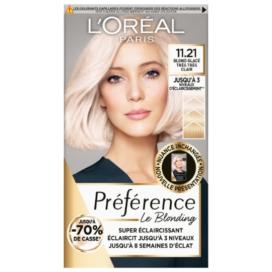 Coloration Permanente 11.21 Moscou Très Longue Durée Brillance Préférence L'OREAL PARIS