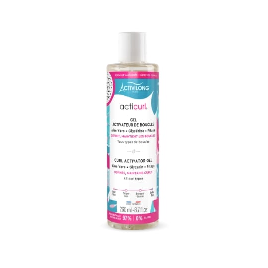 Gel activateur de boucles Activateur de Boucles Acticurl Aloe Vera Glycérine Pitaya ACTIVILONG