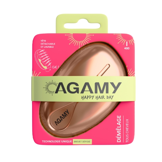 Brosse à Cheveux Ergonomiqu  Tête Détachable AGAMY