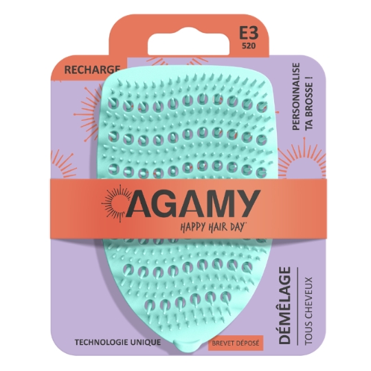 Tête pour Brosse à Cheveux Démêlage Tous Cheveux Happy Hair Day AGAMY