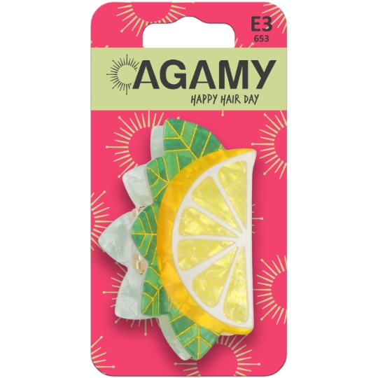 Pince à Cheveux Citron Fantaisie Happy Hair Day AGAMY
