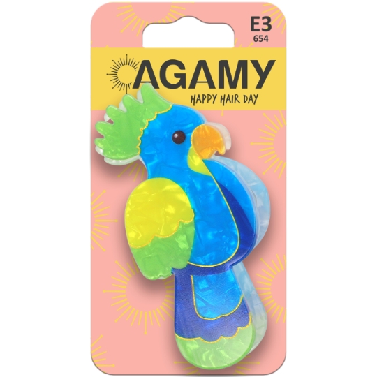 Pince à Cheveux Perroquet Fantaisie Happy Hair Day AGAMY