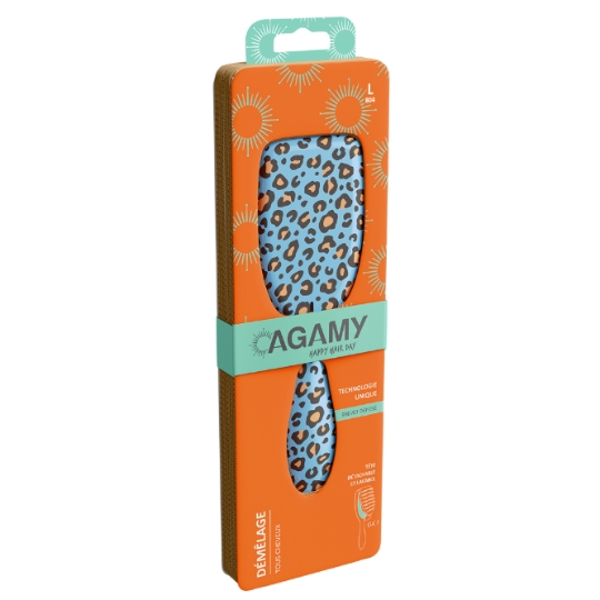 Brosse à Cheveux Démêlage Tous Cheveux Tête Détachable et Lavable Happy Hair Day AGAMY