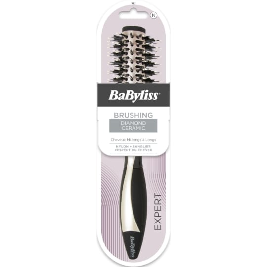 Brosse à Cheveux Mi-Longs à Longs Brushing Céramique Mixte Diamond Expert BABYLISS