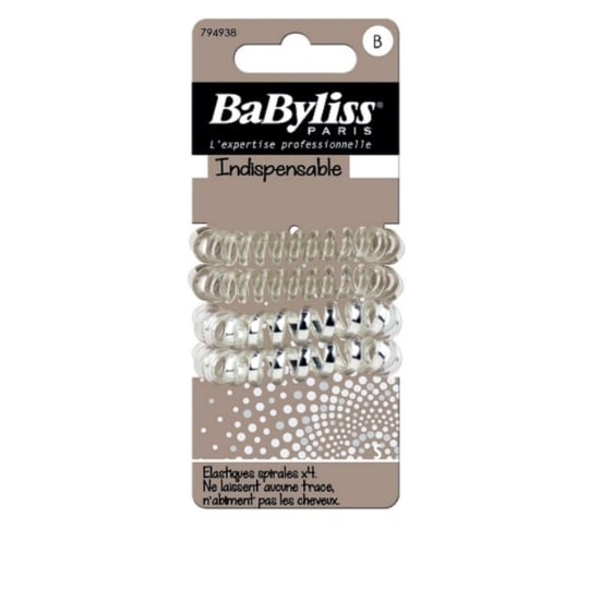 Elastique à Cheveux Spirales Transparent BABYLISS