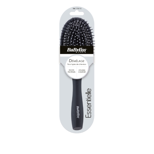 Brosse à Cheveux Démêlage pour Tous Types de Cheveux avec Picots Protégés Coussin Confort Essentielle BABYLISS
