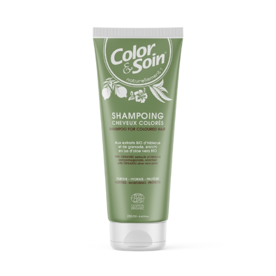 Shampoing Cheveux Colorés aux Extraits Bio d'Hibiscus et de Grenade COLOR & SOIN