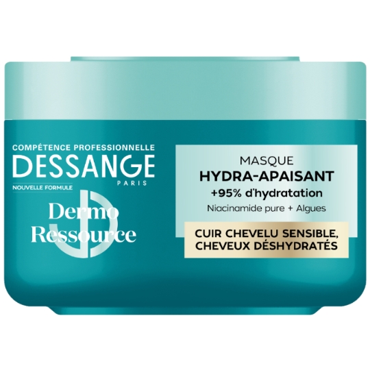 Masque Hydra-apaisant Cuir Chevelu Sensible Cheveux Déshydratés Niacinamide pure Algues Dermo Ressource DESSANGE