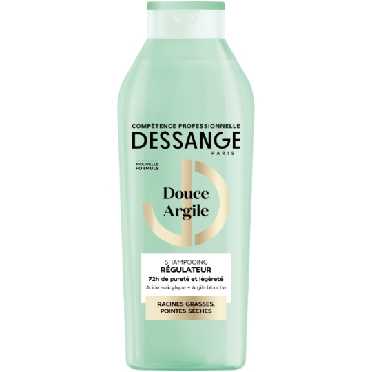 Shampoing Rééquilibrant pour Cuir chevelu gras et pointes sèches Argile Douce DESSANGE