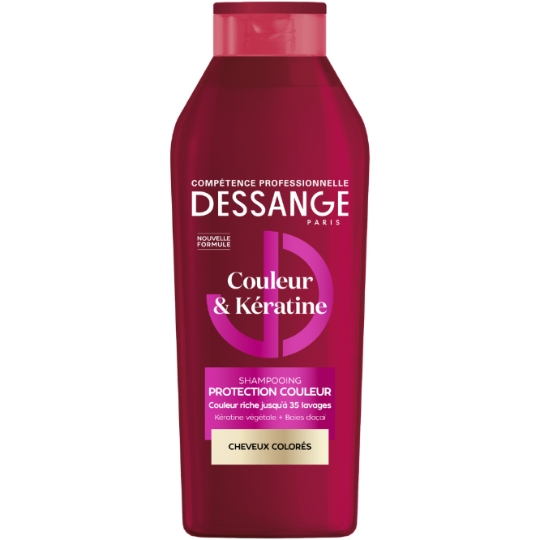 Shampoing Protection couleur pour Cheveux colorés Couleur et Kératine DESSANGE