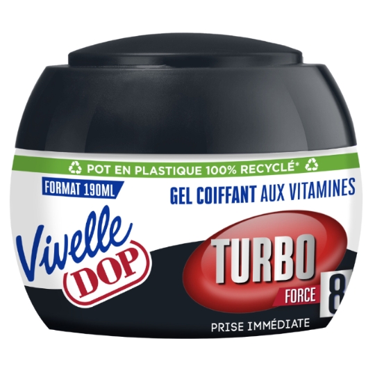 Gel coiffant Turbo Fixation Force 8 aux Vitamines Vivelle DOP