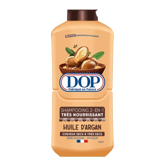 Shampoing 2en1 Très nourrissant pour Cheveux secs à très secs Huile D Argan DOP