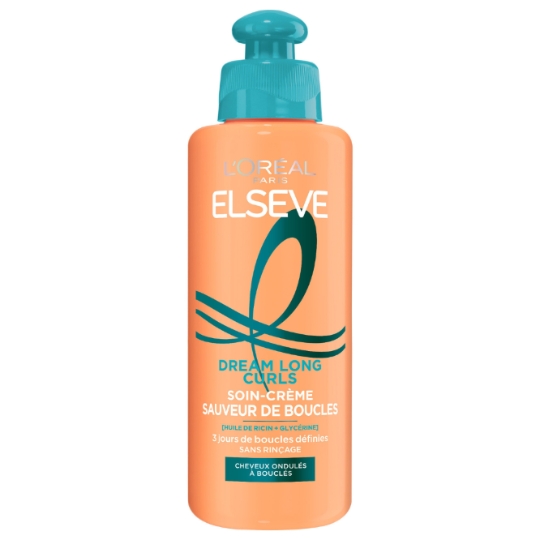 Crème cheveux Sauveuse de Boucles Parfaites Sans Rinçage Anti-Frisottis ELSEVE