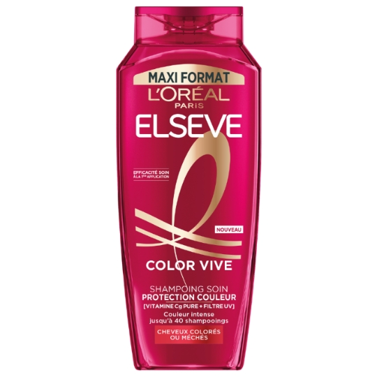 Shampoing Soin Protection couleur pour Cheveux colorés Color Vive ELSEVE