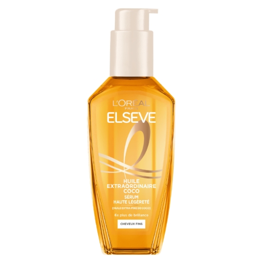 Huile cheveux Sans Rinçage Coco Cheveux Normaux à Secs ELSEVE