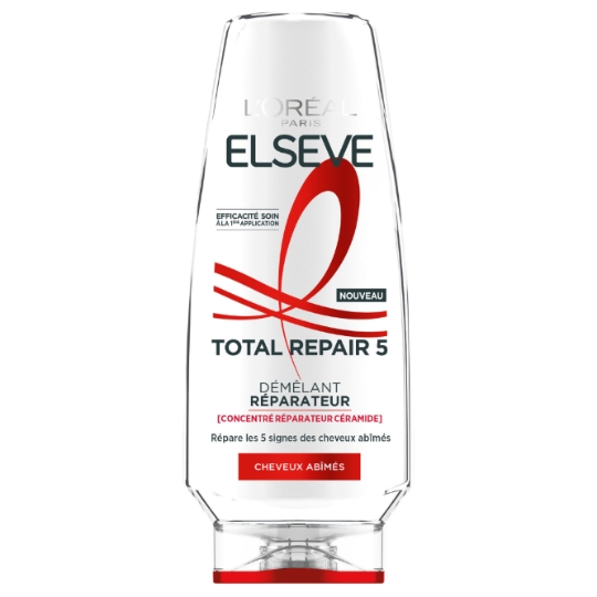 Après-Shampoing Démêlant Réparateur pour Cheveux abîmés Total repair 5 ELSEVE