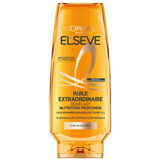 Après-Shampoing Nourrissant Démêlant pour Cheveux secs Huile Extraordinaire ELSEVE