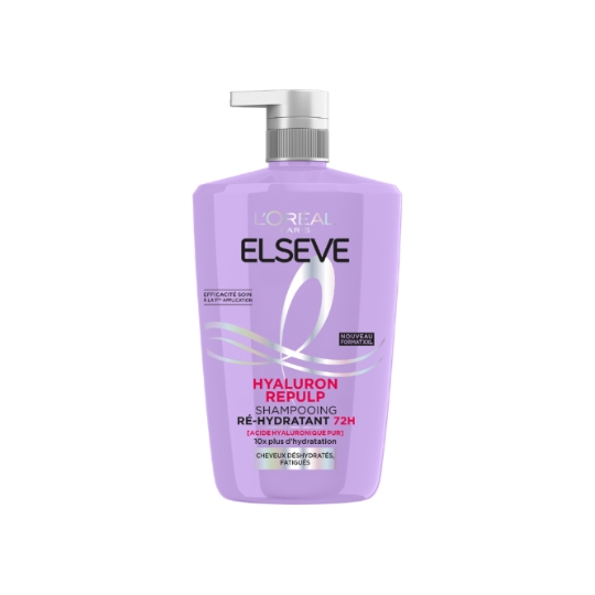 Shampooing Ré-Hydratant 72H Hyaluron Repulp pour Cheveux Déshydratés, Fatigués ELSEVE