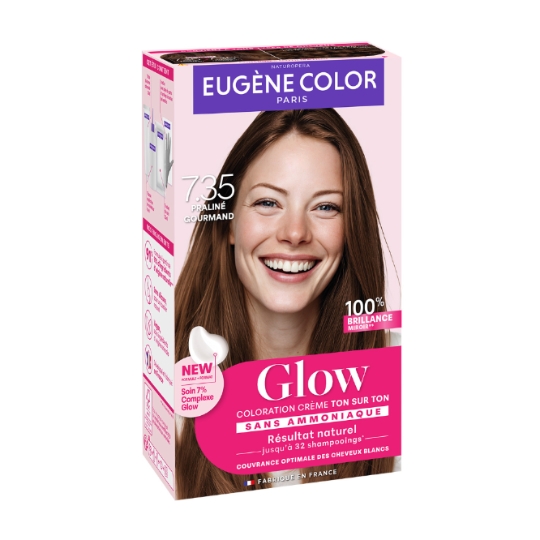 Coloration Permanente 7.35 Praliné Gourmand Glow EUGENE COLOR