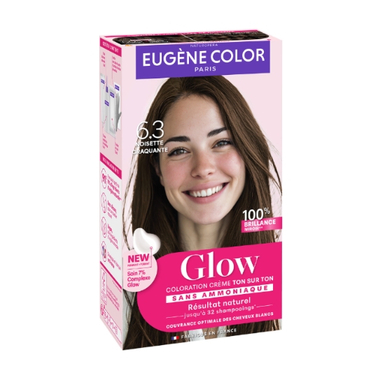 Coloration Glow 6.3 Noisette Craquante EUGENE COLOR