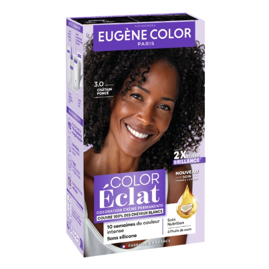 Coloration Cheveux Permanente 3.0 Châtain Foncé Color Eclat EUGENE COLOR