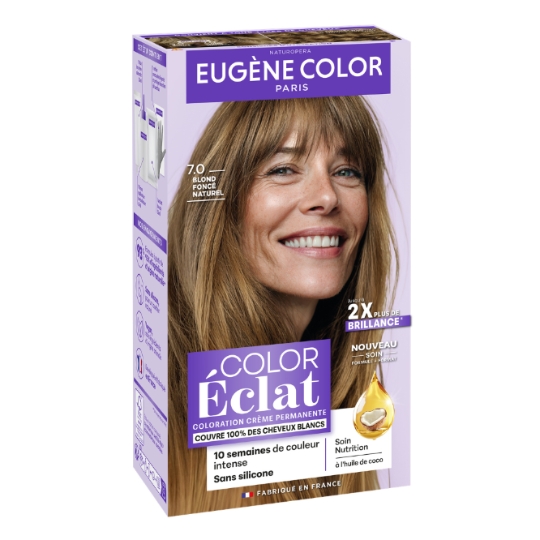 Coloration Permanente 7.0 Blond Foncé Naturel Color Eclat EUGENE COLOR