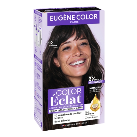 Coloration Permanente 4.0 Châtain Color Eclat EUGENE COLOR