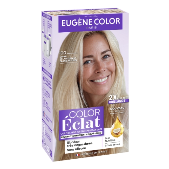 Coloration Cheveux Permanente 100 Super Eclaircissant Blond Naturel Color Eclat EUGENE COLOR