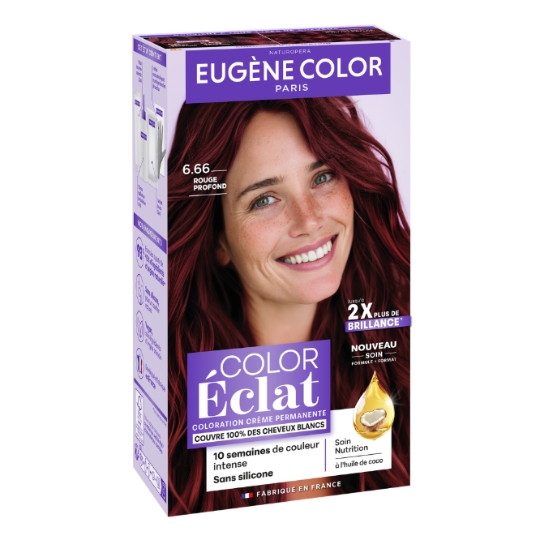 Coloration Permanente 6.66 Rouge Profond Color Eclat EUGENE COLOR
