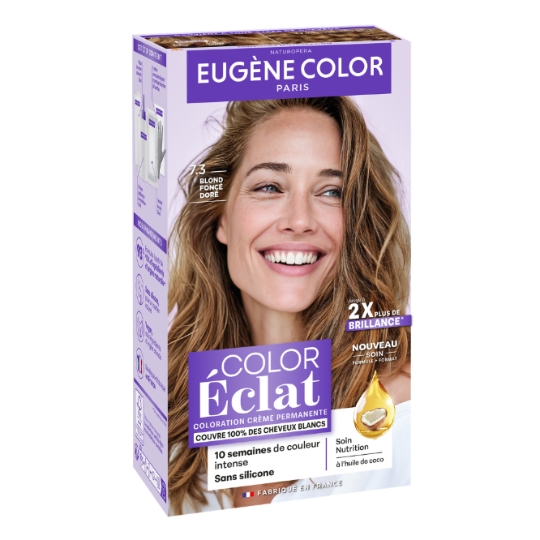 Coloration Cheveux Permanente 7.3 Blond Foncé Doré Color Eclat EUGENE COLOR