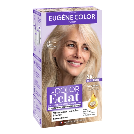 Coloration Cheveux Permanente 9.0 Blond Très Clair Color Eclat EUGENE COLOR