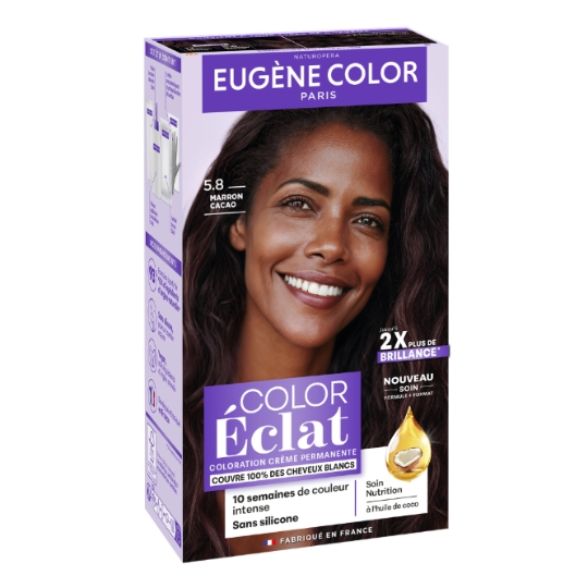 Coloration Cheveux Permanente 5.8 Marron Cacao Color Eclat EUGENE COLOR