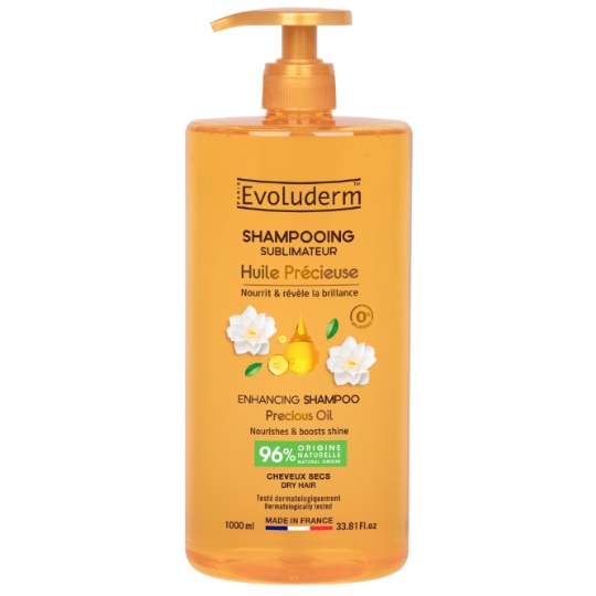 Shampoing Sublimateur pour Cheveux secs Huile Précieuse EVOLUDERM