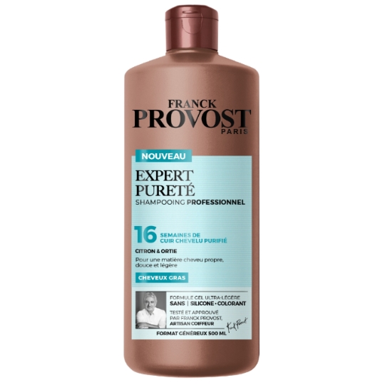 Shampoing pour Cheveux Gras Citron et Ortie Expert Pureté FRANCK PROVOST