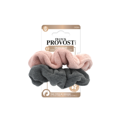 Chouchous à Cheveux Microfibre Rose Gris FRANCK PROVOST
