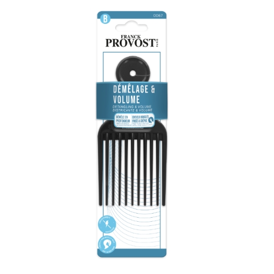 Peigne à Cheveux Démêlage et Volume pour Cheveux Bouclés Frisés et Crêpus FRANCK PROVOST