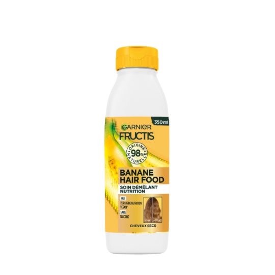 Après-Shampoing Nourrissant pour Cheveux secs Banane Hair Food FRUCTIS