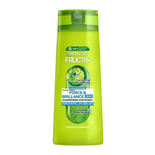 Shampoing 2en1 Force et brillance pour Cheveux normaux Pamplemousse FRUCTIS