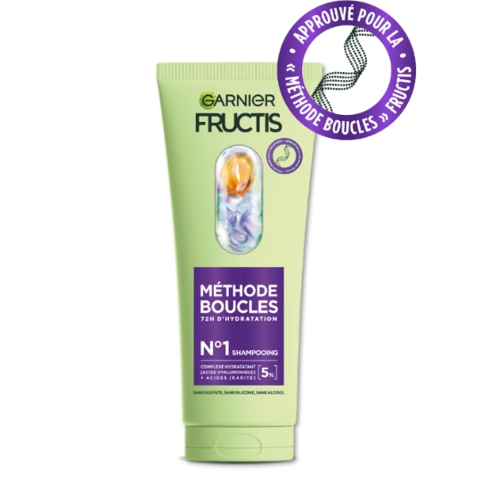 Shampoing Méthode boucles Hydratation 72h pour Cheveux bouclés FRUCTIS