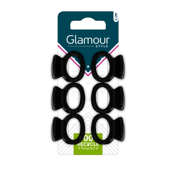 Pinces à Cheveux Rondes Noires GLAMOUR PARIS
