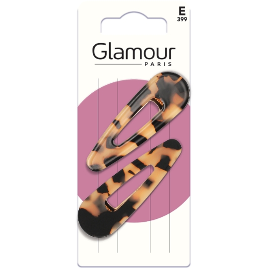 Barrettes à Cheveux Clic Clac Leopard GLAMOUR PARIS