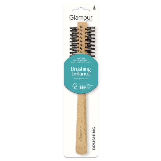 Brosse à Cheveux Brushing Brillance pour Cheveux Fins à Normaux GLAMOUR PARIS