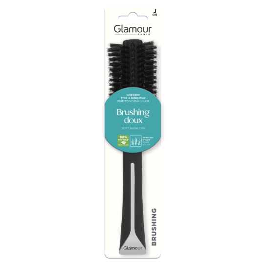 Brosse à Cheveux Brushing Doux pour Cheveux Fins à Normaux GLAMOUR PARIS